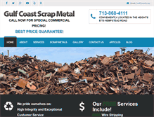 Tablet Screenshot of gulfcoastscrapmetal.com